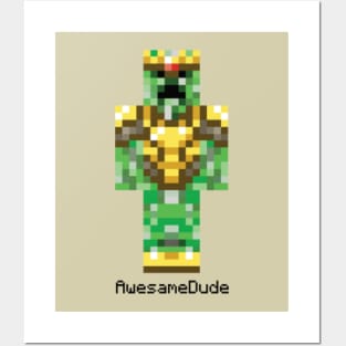 AwesameDude Minecraft Skin Posters and Art